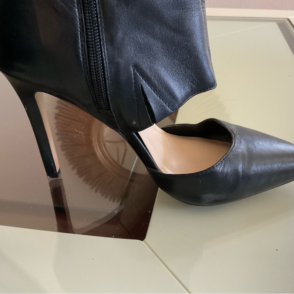 Leather boots